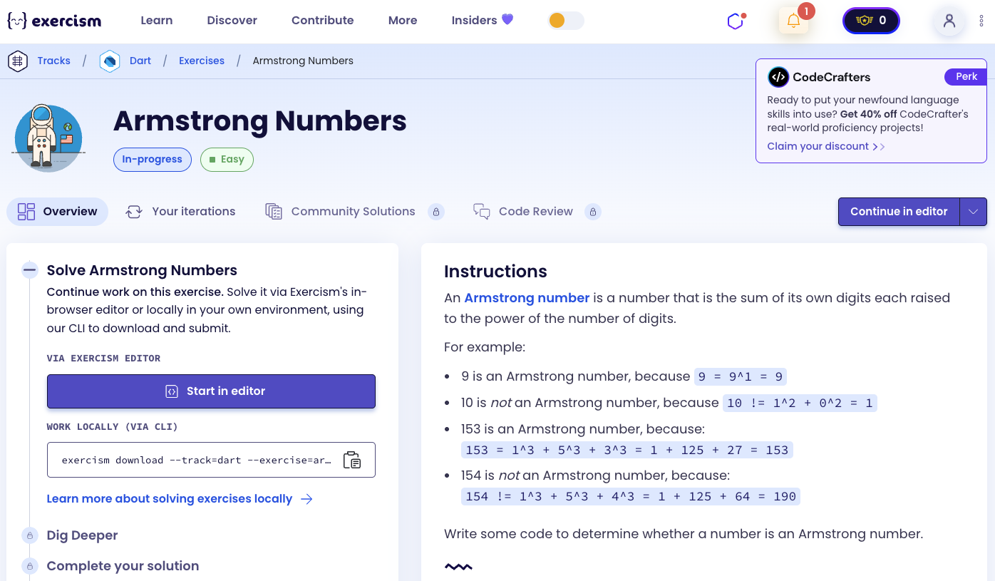 Armstrong Numbers Exercise