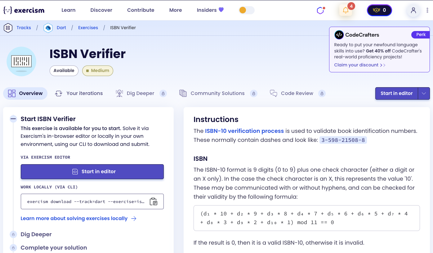 ISBN Verifier Exercise
